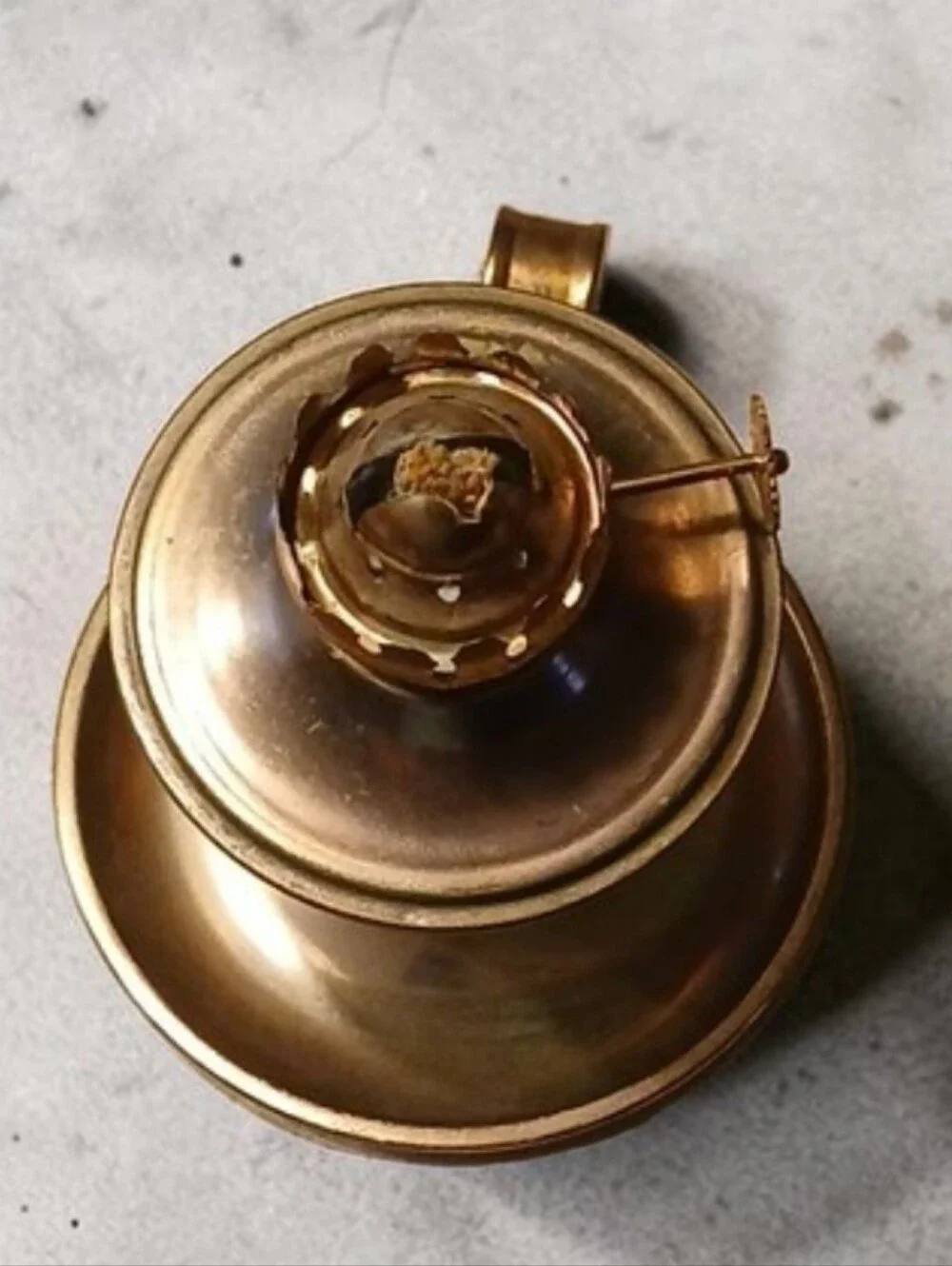 Vintage Miniature Swivel Oil Lamp